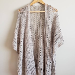 The Nomad Ruana Crochet Cardi Kimono Pattern