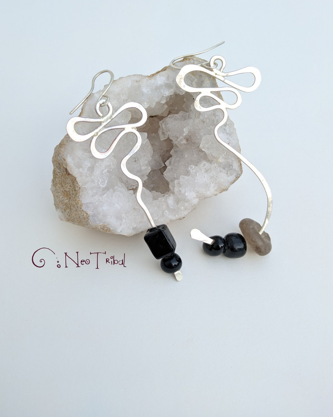 Orecchino Singolo Punto Luce Simona Argento - Ottone Ipoallergenico - Foto 3