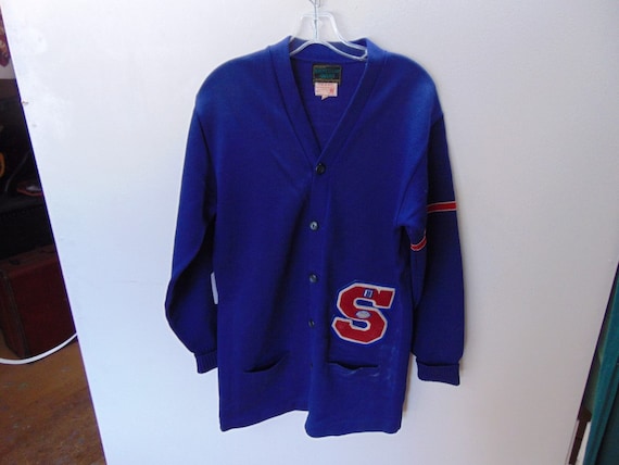 sMLw56 1940-50's Vintage Extra long Heavy Wool Sch