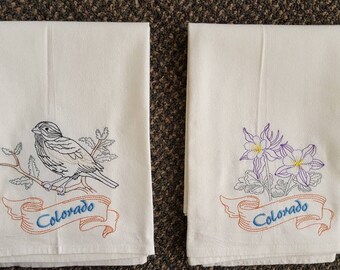 State Birds and Flowers Miniature Mini Plate COLORADO Lark Bunting Columbine State Birds and Flowers Miniature Mini Plate COLORADO Lark Bunting Columbine