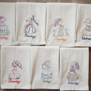 Days of the week bath towels sale