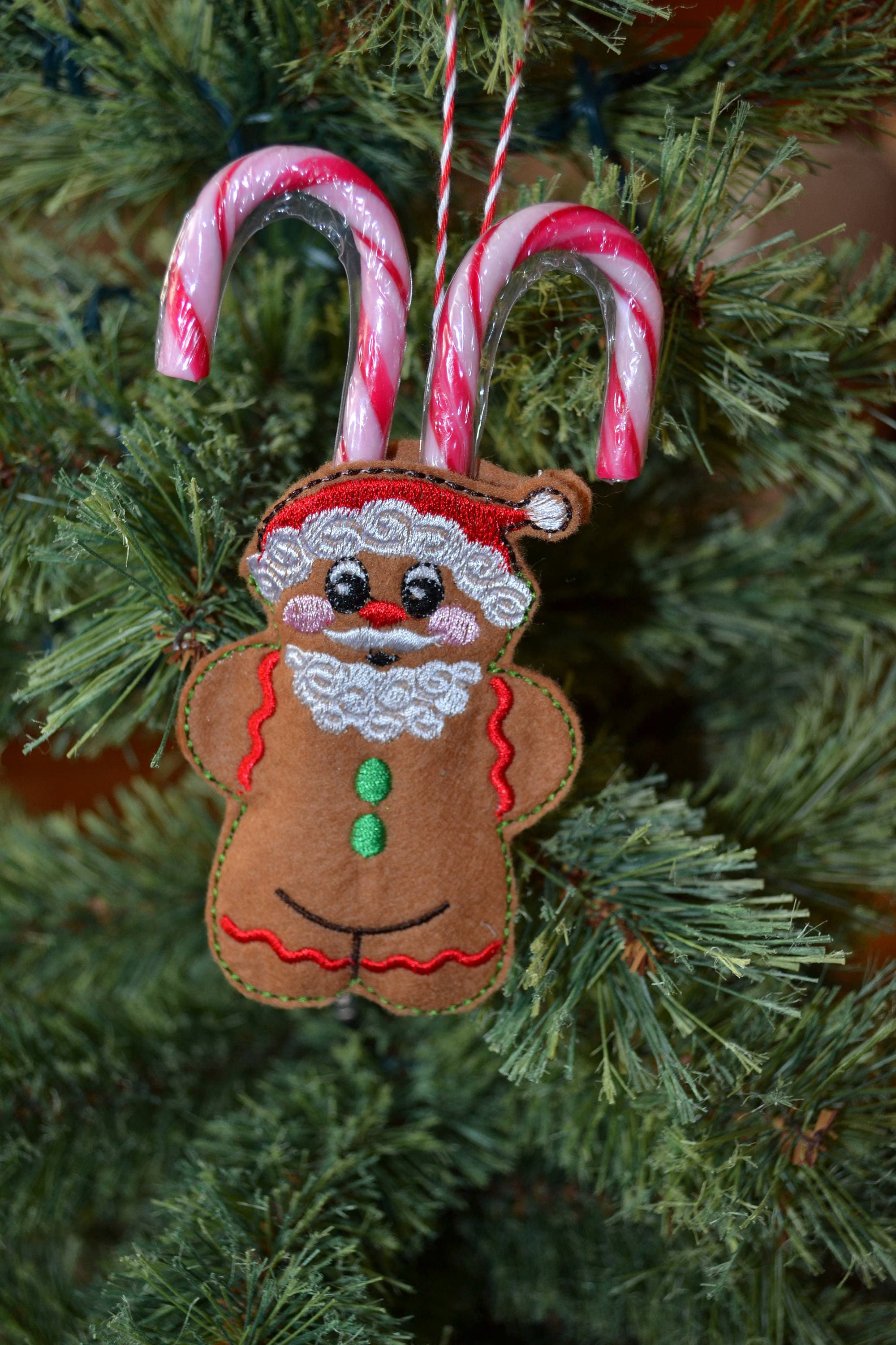 Gingerbread Candy Cane Holder various designs Etsy