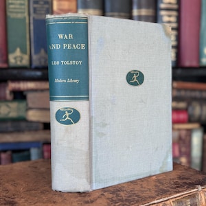 Vintage Leo Tolstoy Bücher Krieg und Frieden Hardcover Bücher Rote Bibliothek Dekor Klassische Literatur Geschenk Set Sammlerstück