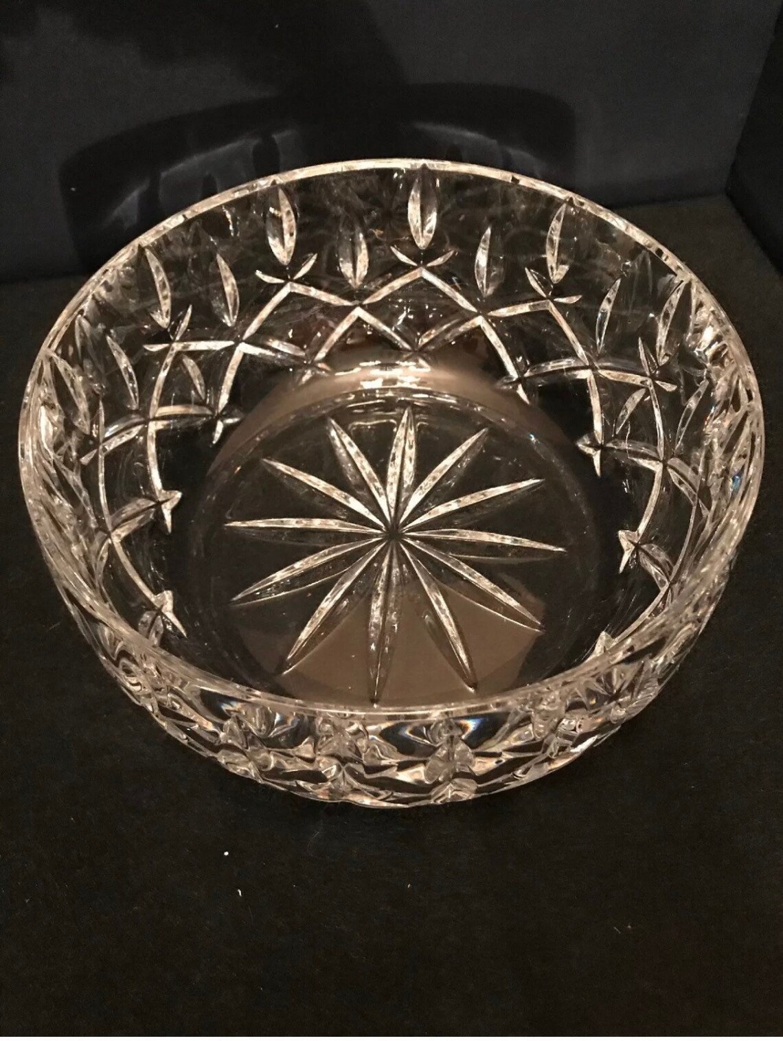 Godinger Vintage Elegant Large Lead Crystal Salad Serving Bowl Etsy