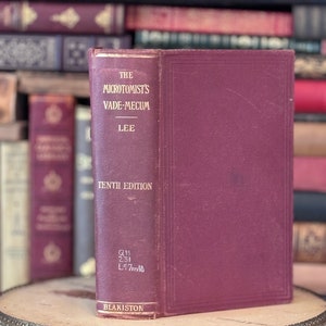 Vintage Microtomist&#39;s Vade MecumMedical Books 1937 Science Bacteria Biology Old Book Rare Collectible
