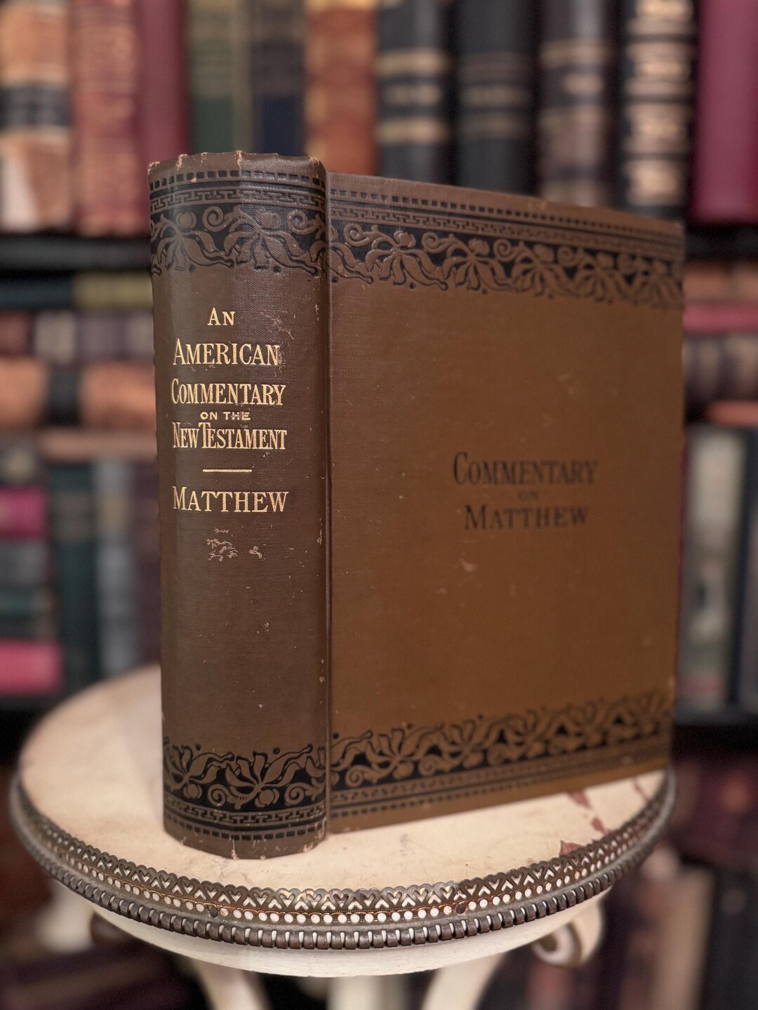 Antique Book 1886 Commentary on Matthew an American Commentary on