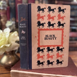 Black Beauty von Anna Sewell | 1946 Junior Deluxe Edition | Illustriert von Wesley Dennis | Vintage Pferdebuch | Klassischer Kinderroman