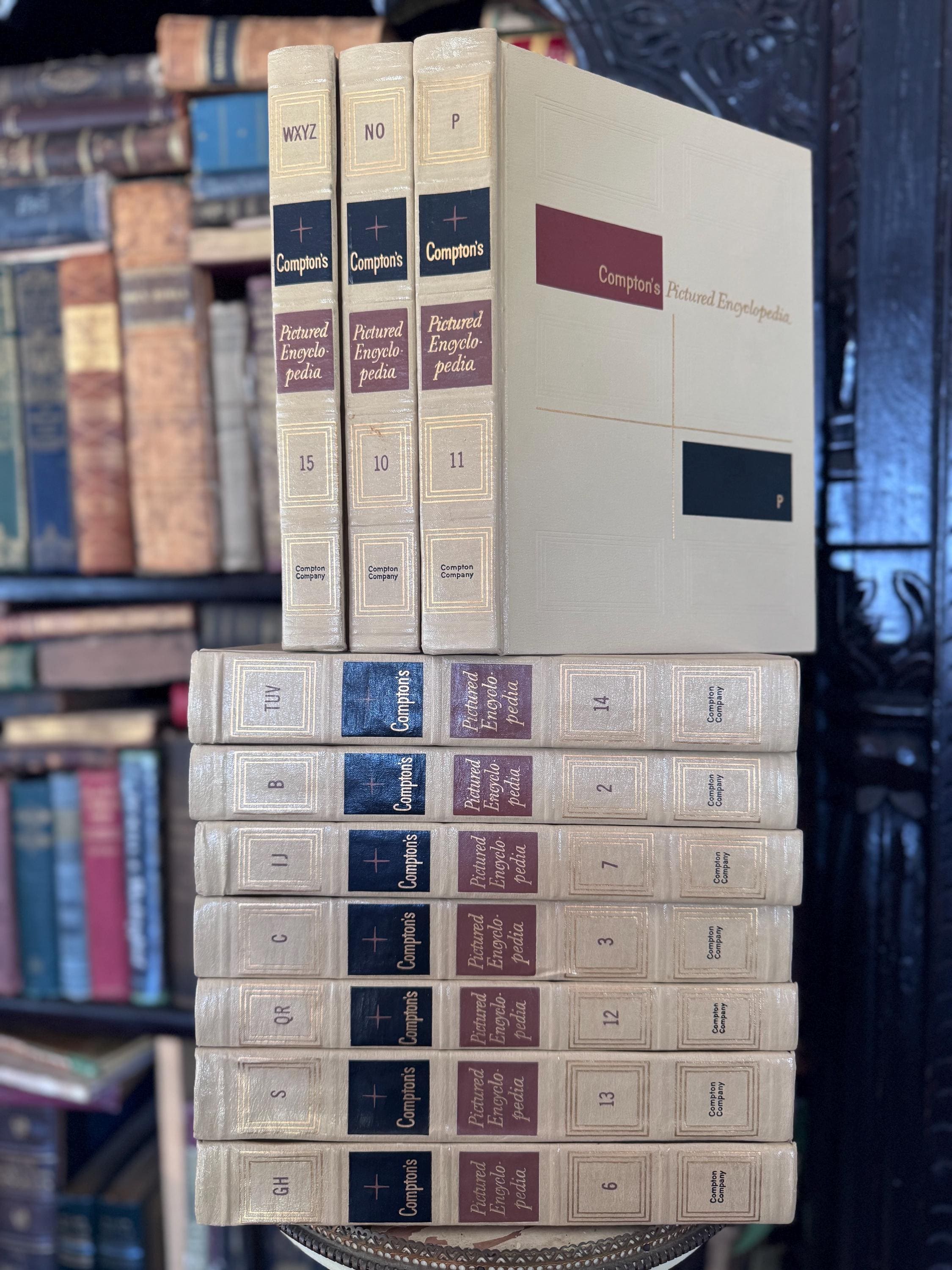 1963 Comptons Pictured Encyclopedia Complete Set 15 Volume Instant
