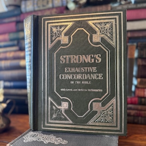 Vintage Strong’s Exhaustive Concordance of the Bible | James Strong | Royal Publishers Nashville | Christian Reference & Study Book