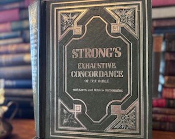 Vintage Strong’s Exhaustive Concordance of the Bible | James Strong | Royal Publishers Nashville | Christian Reference & Study Book