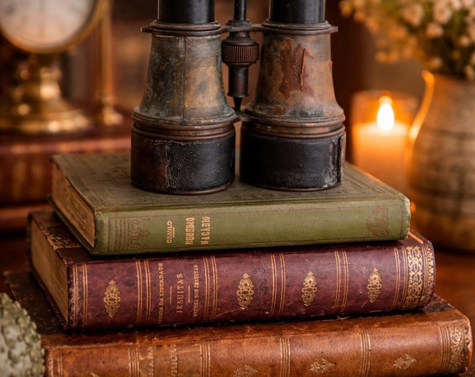 Set of 3 Vintage hardback Old Books Farmhouse decor customizable wedding decor Vintage Book Stacks Classic literature unique gift Authentic