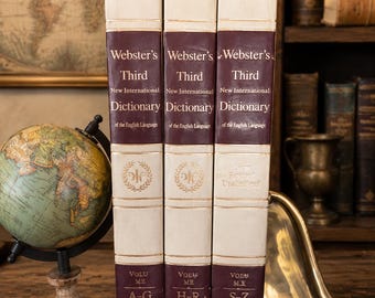 Webster's Third New International Dictionary Set • 1968 Unabridged