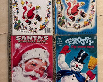 Vintage Little Golden Books Christmas Frosty the Snowman