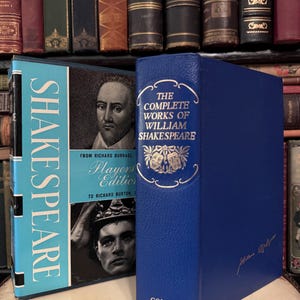 Vintage Book The Complete Works of William Shakespeare, Collins London and Glasgow Decorative Book Staging