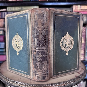 Antique Book Authentic Sir Walter Scott Poems  Bookish Old Collectible Wedding Collectible Book