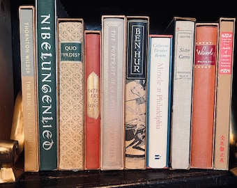Vintage Books Classic Literature Heritage Books High Quality Collectibles Ben Hur Sister Carrie Waverley Portrait of a Lady Fathers & Sons