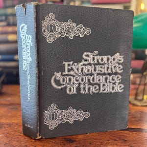 Strong’s Exhaustive Concordance of the Bible | Vintage Christian Reference Book | James Strong MacDonald Publishing | Bible Study Tool