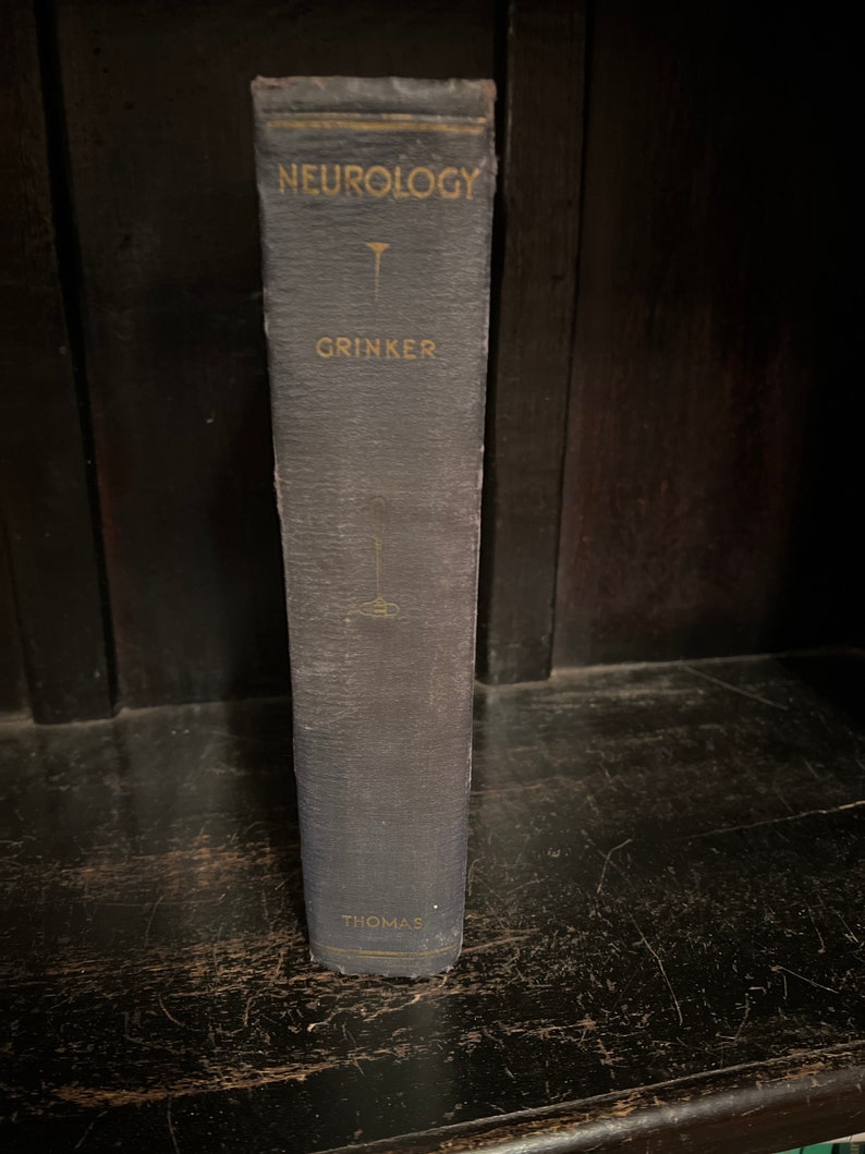 Vintage Antique Medical Book Neurology First Edition Grinker Etsy