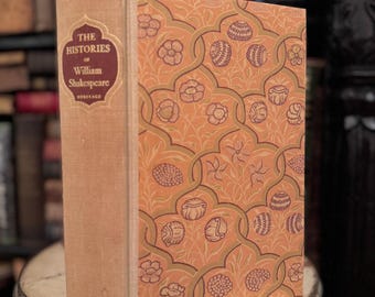 Vintage The Histories William Shakespeare Copyright 1951 Heritage Shakespeare Collectible Rare Book Gift