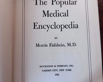 1953年ヴィンテージの人気医学百科事典 – モリス・フィッシュバイン