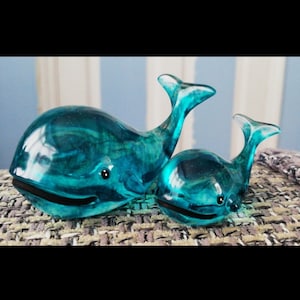 Handmade Resin Whales