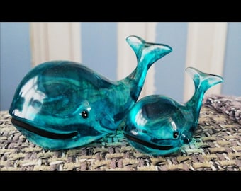 Handmade Resin Whales