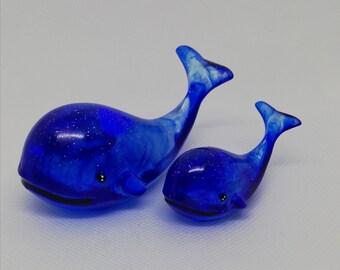 Handmade Resin Whales