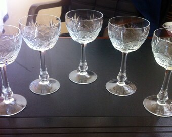 Bohemia Czech crystal wine glasses
