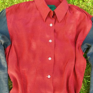 Jean Paul Gaultier Haut Vintage Red Tartan Goth Punk Motocycle Women 90s 80s T-shirt Top Tee Shirt Blouse