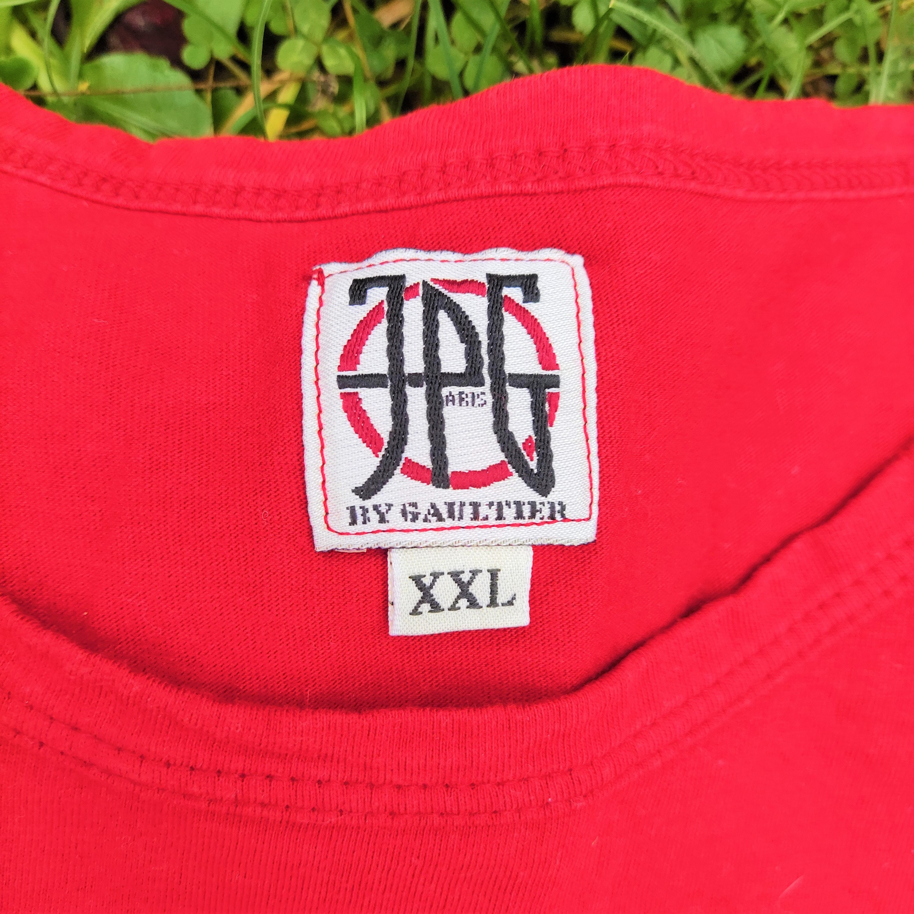 Jean Paul Gaultier Logo Red Punk Men Man Long Sleeve Shirt T