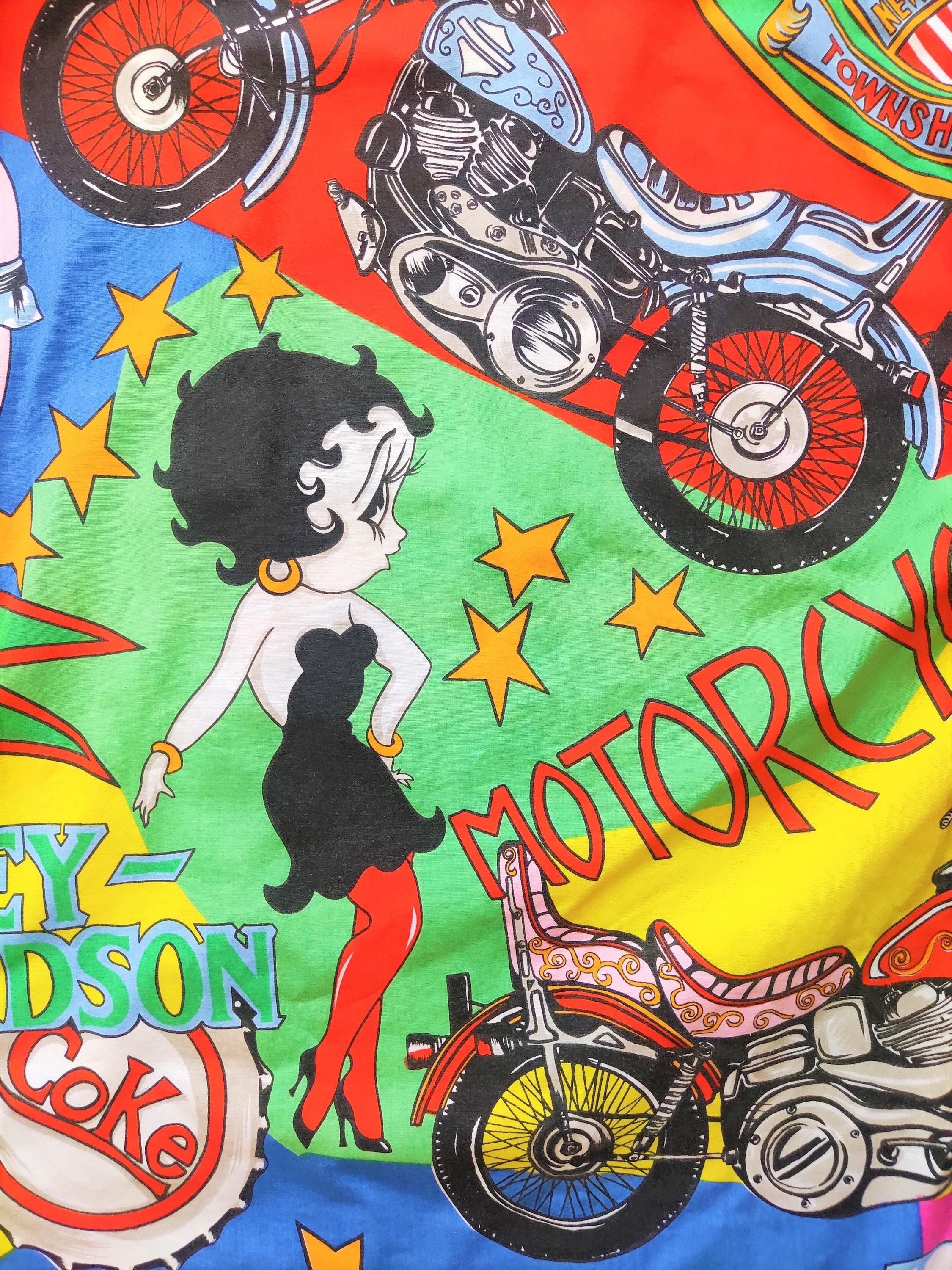 Vintage Gianni Versace Couture Betty Boop Cartoon Pop Art