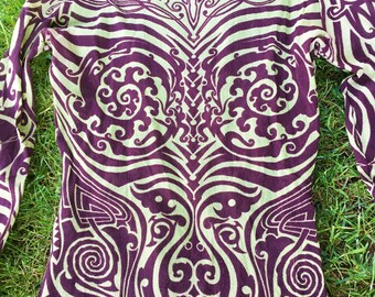 Chemise Vintage Jean Paul Gaultier Motif Déesse Kali - Maille Manches Longues Taille S