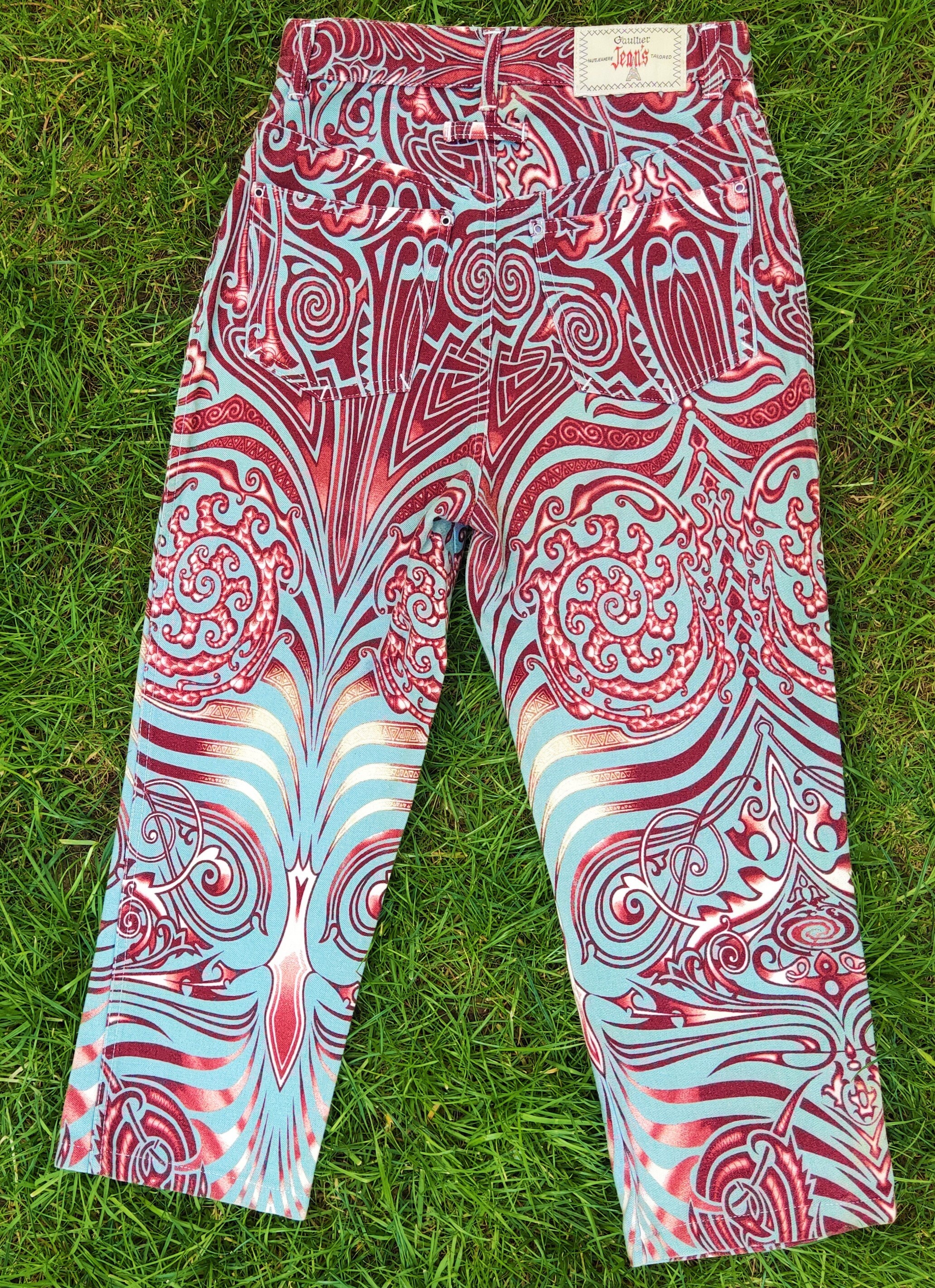 Jean Paul Gaultier Tattoo Skeleton Dragon Cyberbaba Tribal - Etsy