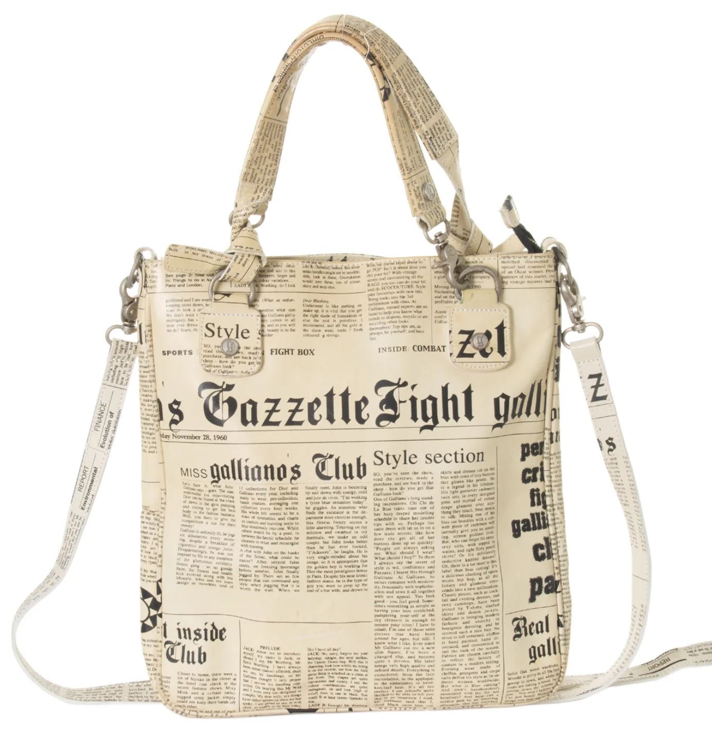 origami newspaper bag | designboom.com