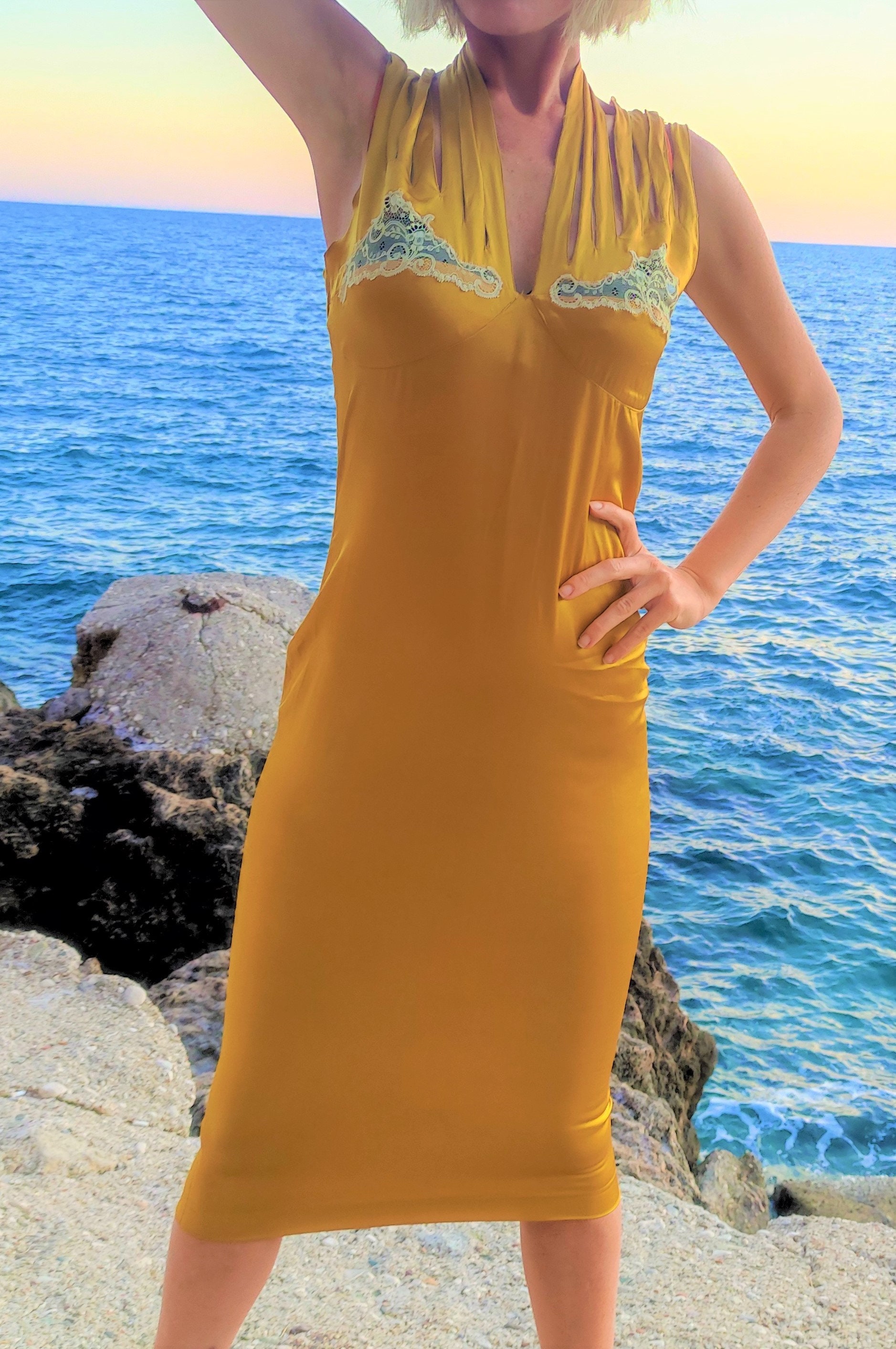 Jean Paul Gaultier Couture Evening Kim Kardashian Silk
