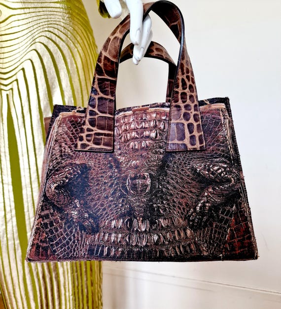 Jean Paul Gaultier Crocodile Leather Optical Illusion Trompe L'œil