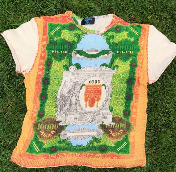 Jean Paul GAULTIER バロック柄 プリント Tシャツ Jean Paul GAULTIER バロック柄 プリント Tシャツ