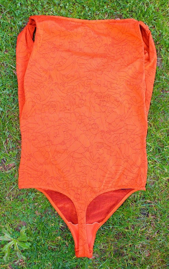 Vivienne Westwood X Wolford Orgie Orgy Print Orange B Gem