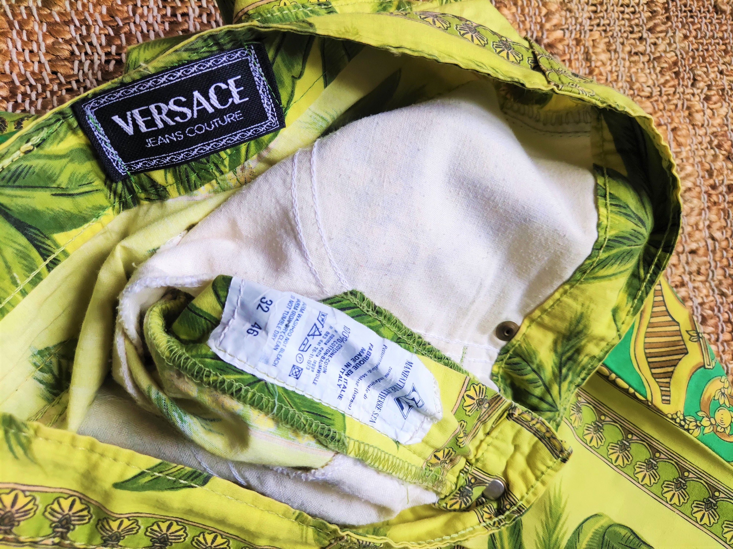 Gianni Versace 90s バロック柄 リネンパンツ 46 Gianni Versace 90s バロック柄 リネンパンツ 46 - メルカリ