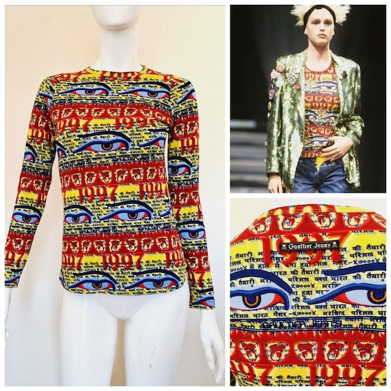 Jean Paul Gaultier JPG Tibet Tibetan 1997 Buddha Eyes Runway