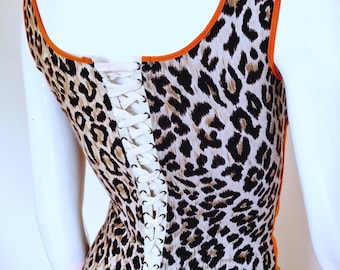 D&G Dolce and Gabbana Horny Magic Satin Text Bustier Vintage 90s