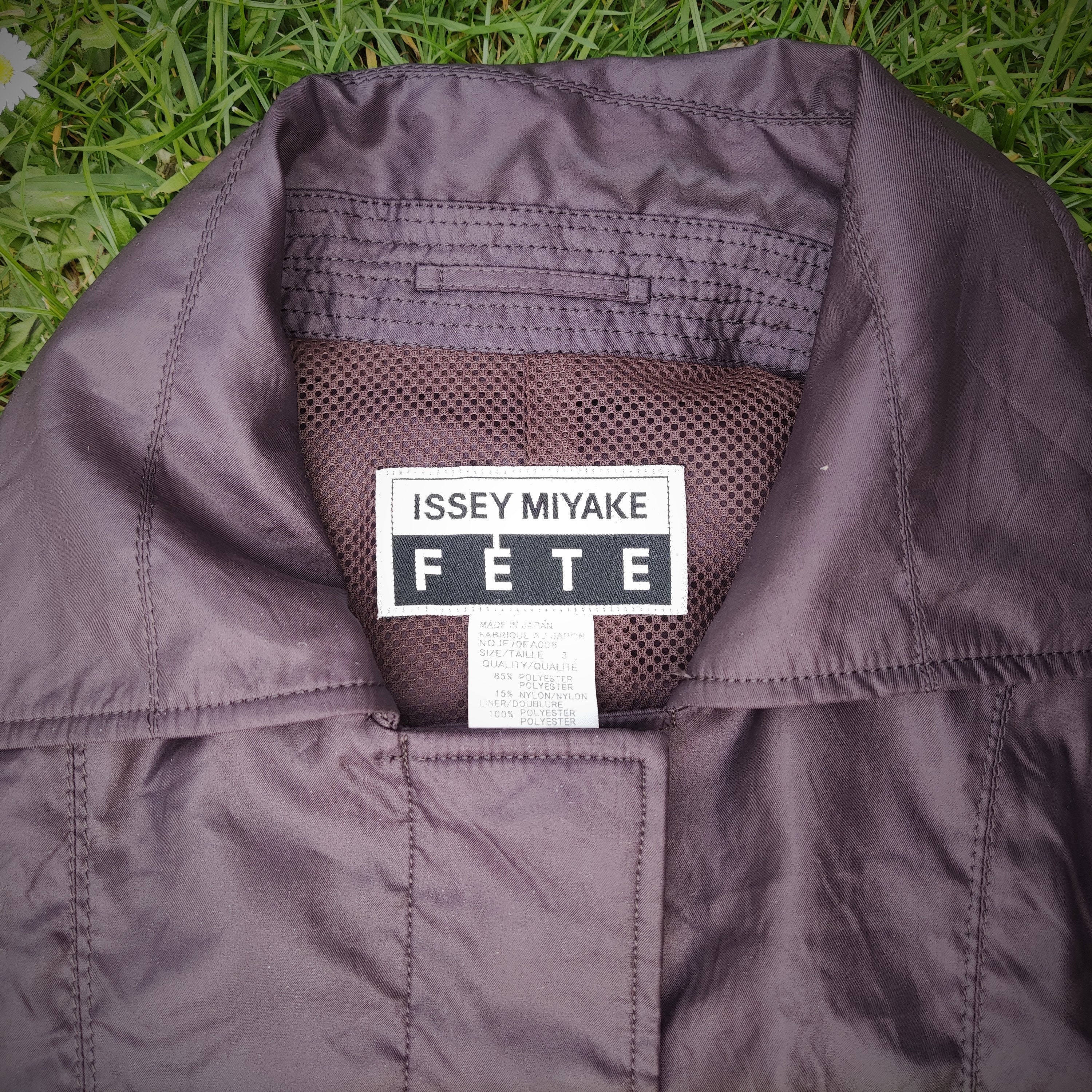 Issey Miyake Fete Vintage Runway 80s 90s Brown Formal Japanese