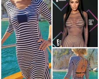 Jean Paul Gaultier Optical Illusion Striped Vintage Body Jean Paul Gaultier Optical Illusion Striped Vintage Body