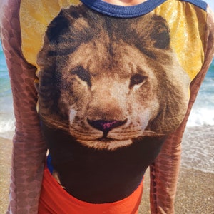 Jean Paul Gaultier Lion Cyberbaba Mad Max Cyberdot Illusion d’optique Corps Victor Vasarely 1996 SS vintage Mesh Jupe Transparente Top Robe
