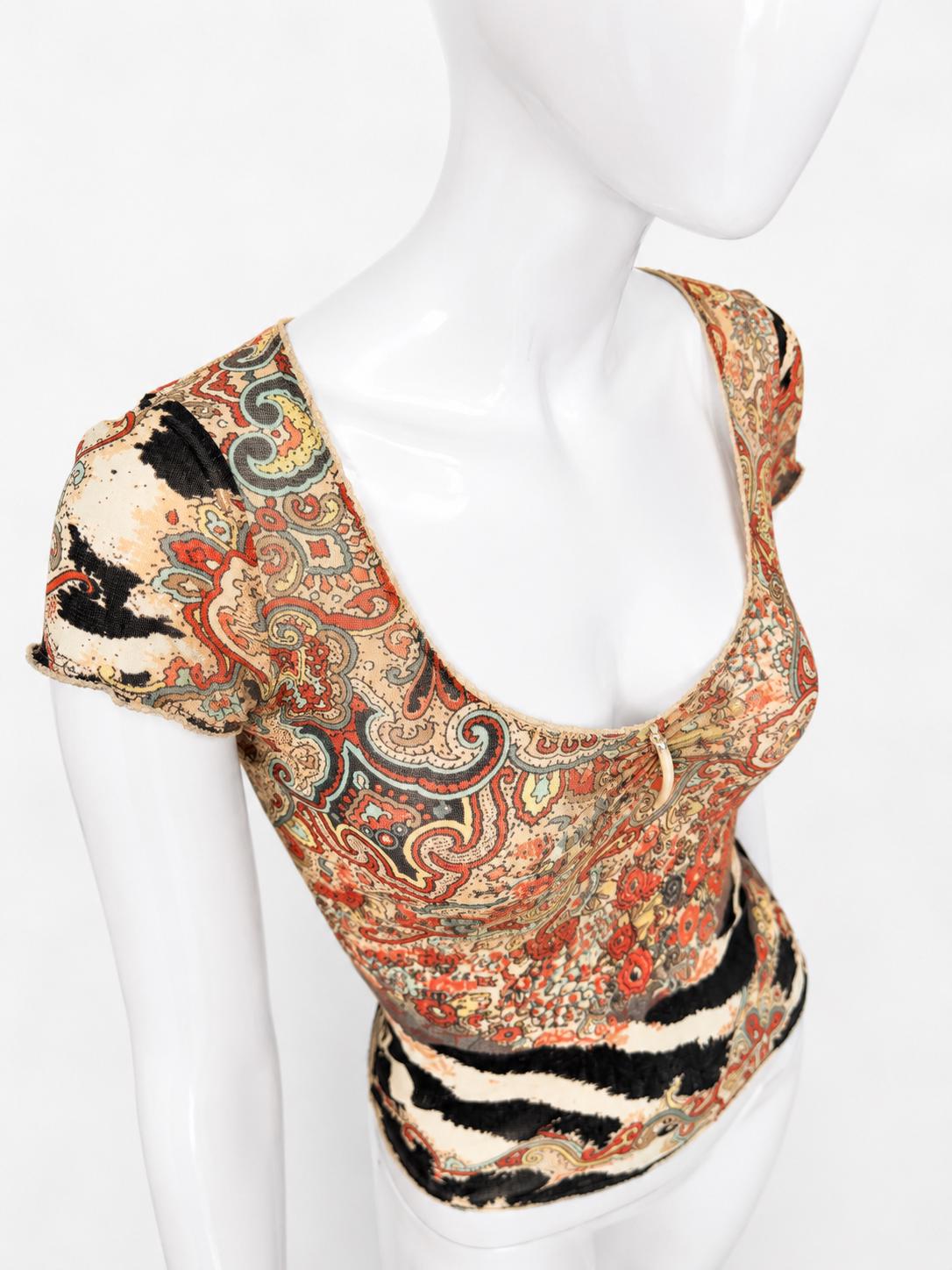 Y2k Roberto Cavalli Animal Top - Etsy