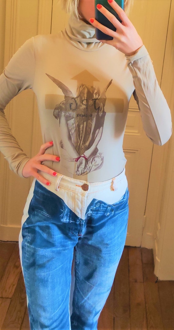 Jean Paul Gaultier JPG Vintage Mesh Angel Jesus Cross - Etsy