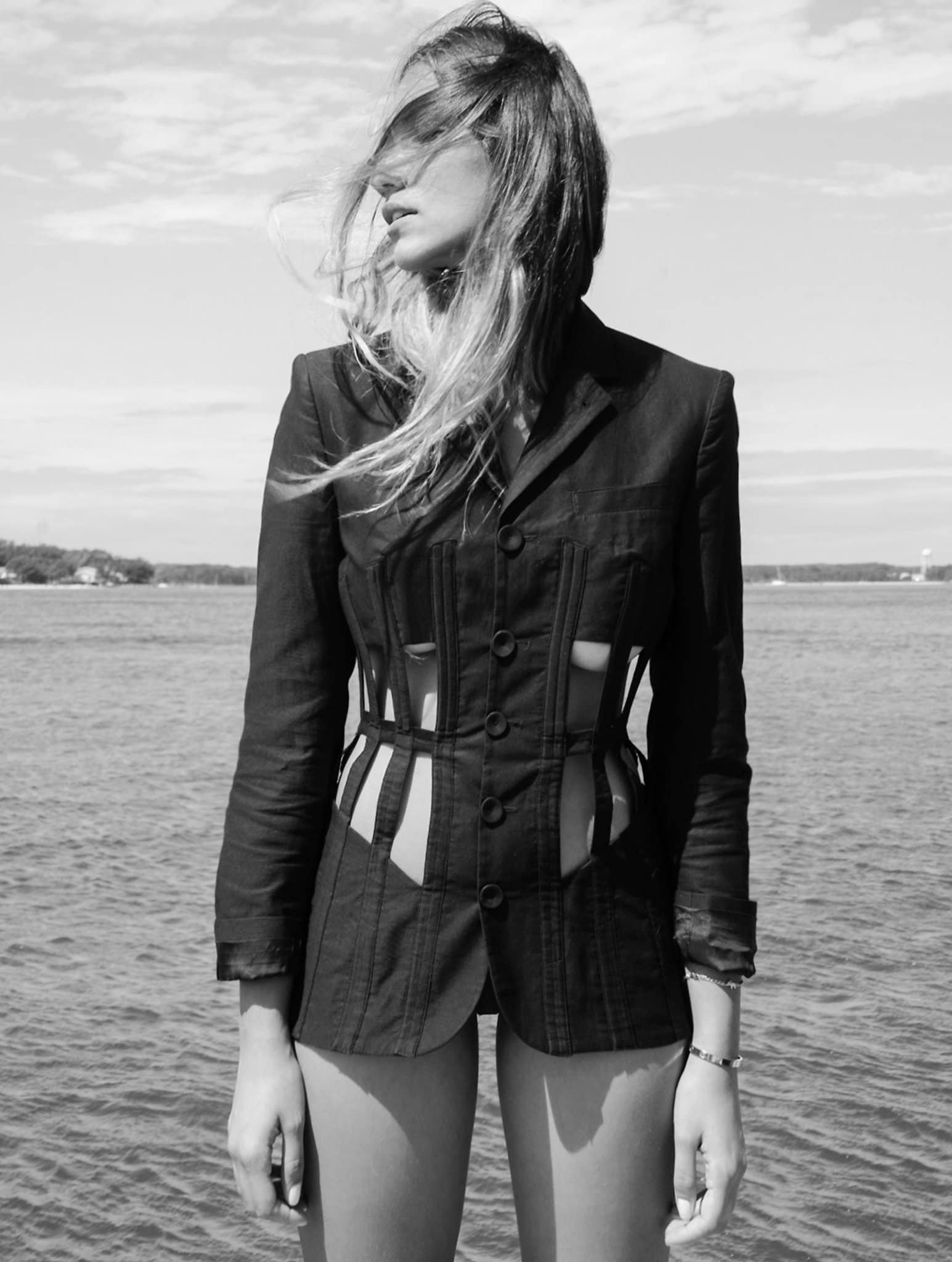 Jean Paul Gaultier Cage Corset Cut Out Panel Transparent Jean Paul Gaultier Cage Corset Cut Out Panel Transparent
