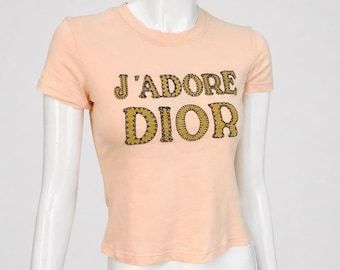 2003 Christian Dior Hardcore Tシャツ Dior 2003 J'adore Dior Blue T-shirt - Etsy Australia