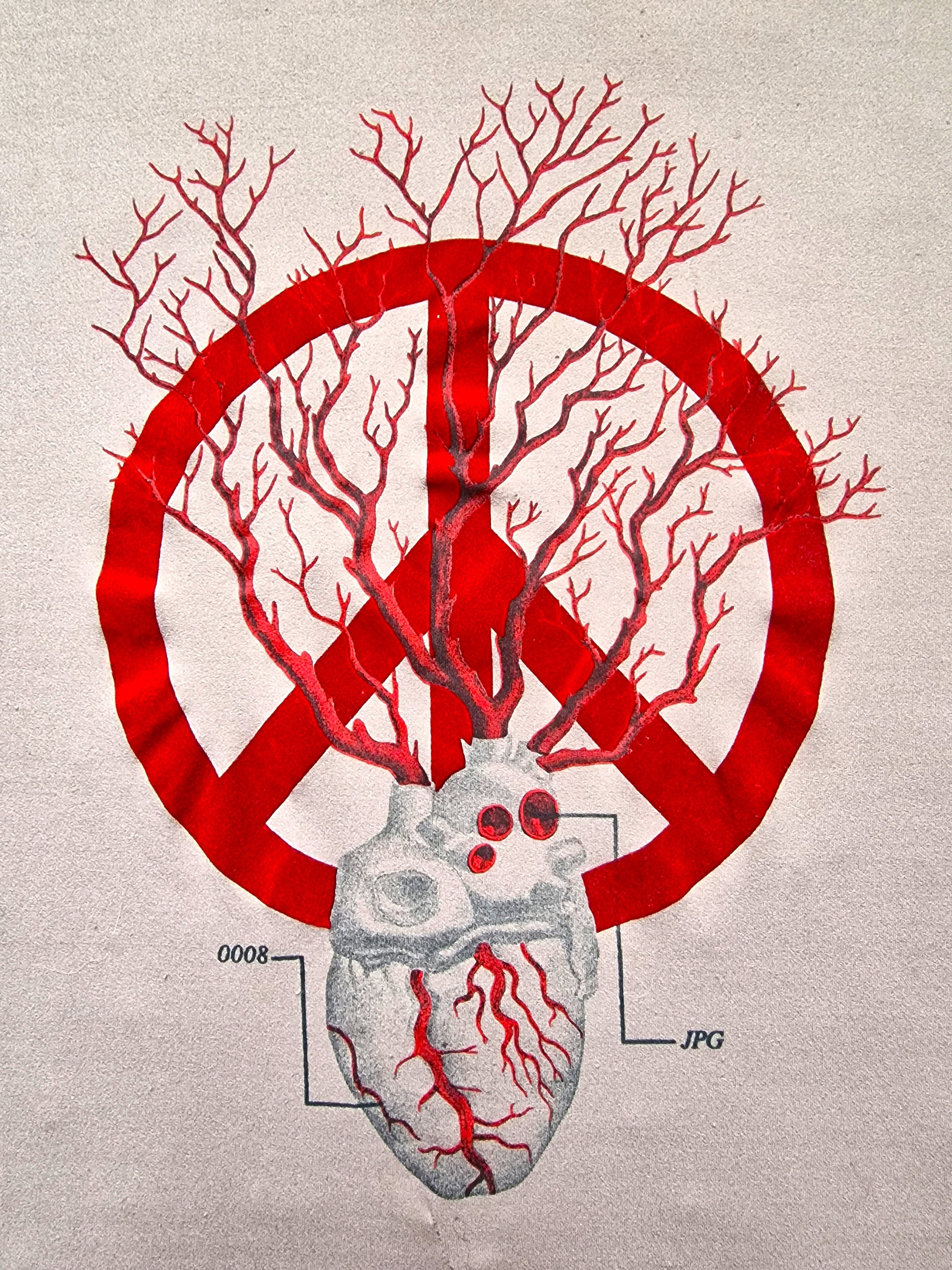 Jean Paul Gaultier Heart Tree Pace Symbol Religious Mesh