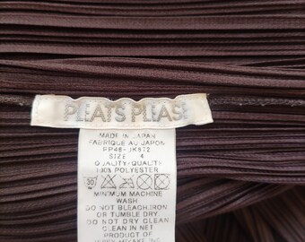 Issey Miyake Pleats Please Pleated Brown Bow 2 Sides Sence